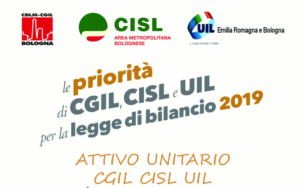 Attivo Cgil Cisl Uil Novembre Bologna Uil Emilia Romagna